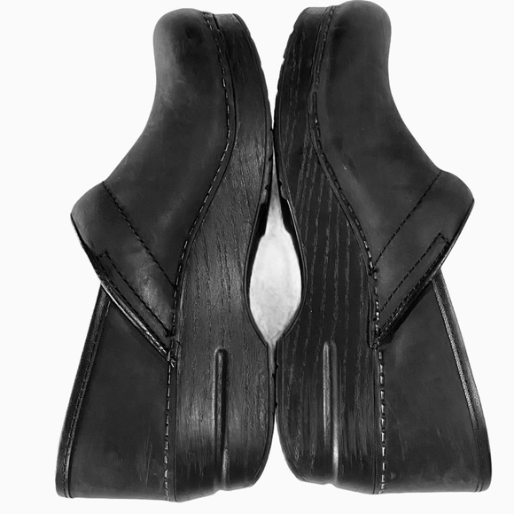 Dansko Clogs Oiled Leather Sz 39 Narrow - Picture 10 of 14